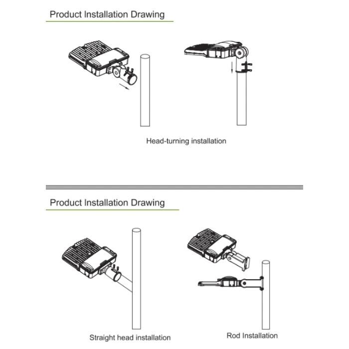 Rygh 400W High Power Modern LED Street Lamp Outdoor 130lm/W 150lm/W Waterproof CE RoHS