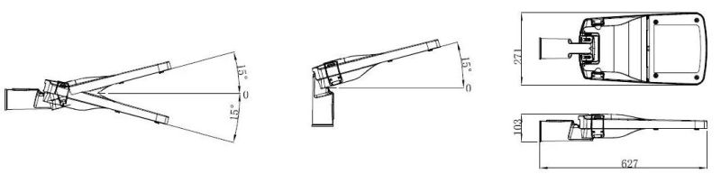 AC100-240V 50/60Hz 200watt LED Street Light Manufacturer with CE RoHS