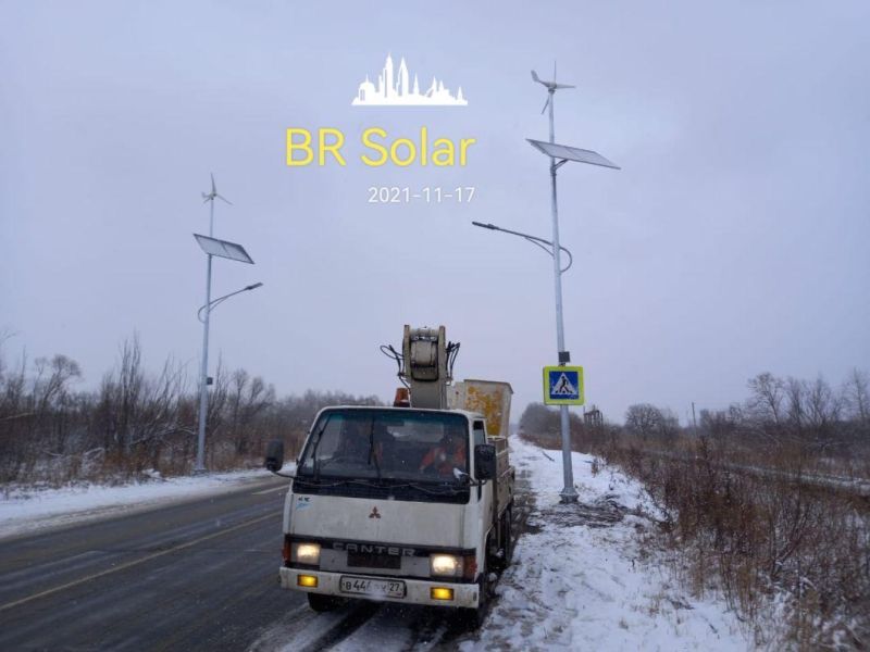 400W Wind Turbine Solar Street Lights with 10meters Pole