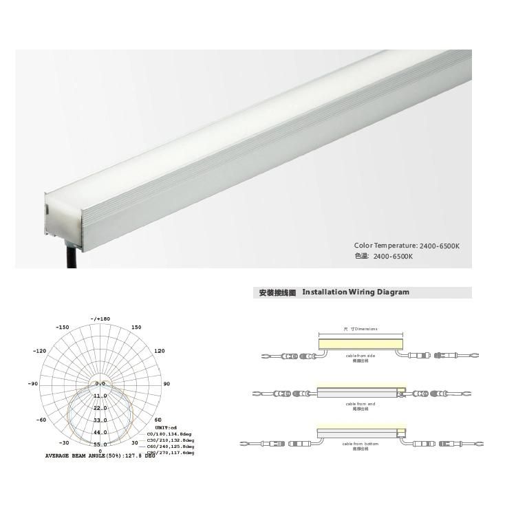 IP67 Waterproof Inground and Suit for Indoor or Outdoor Linear Decoration LED Linear Light