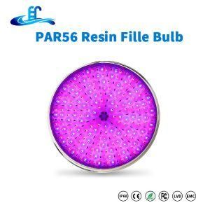 High Lumen Resin Filled RGB PAR56 DC12V Flat LED Wall Mounted Pool Lamp with Ce RoHS