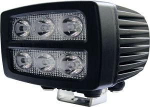 60W Auto Working Light 5500lm Flood Beam Lighting Pattern