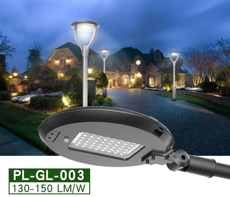IP66 ENEC Outdoor Post Top Pole Antique LED Area Parking Lot Garden Light with 5 Years Warranty