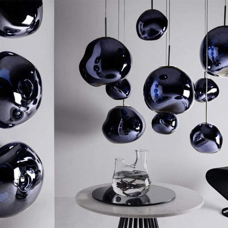 2022 Designers Nordic Lighting Creative Cafe Lava Bed Bar Living Room Restaurant Duplex Building Rotating Long Chandelier