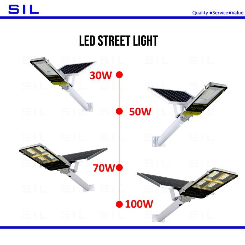 Hot Sale Custom Made Smart Sensing Solar Street Light 100watt LED Solar Street Light