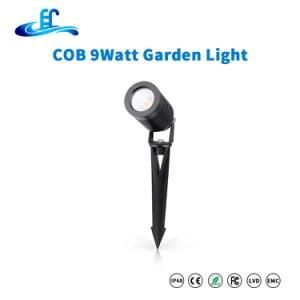 COB 9W IP67 Garden Lamp New Design DC24V Spike LED Underground Lamp with Ce RoHS