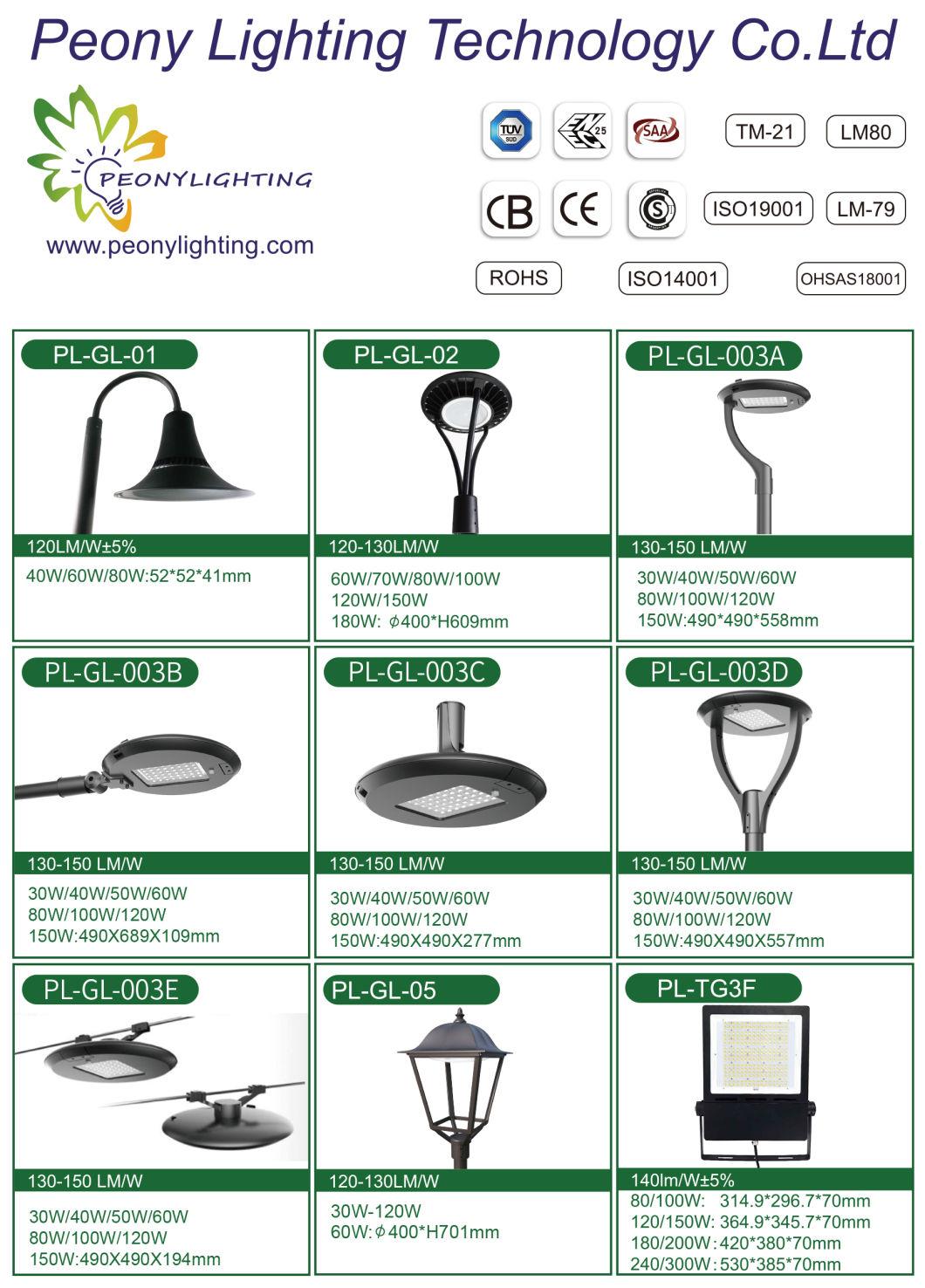 CB ENEC CE Rhos Certification Outdoor IP66 50W 60W 100W 150W LED Street Light