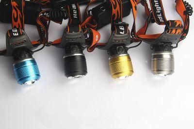 5W White Yellow Blue Light Zoomable Rechargeable Head Lamp Headlamp LED Headlight