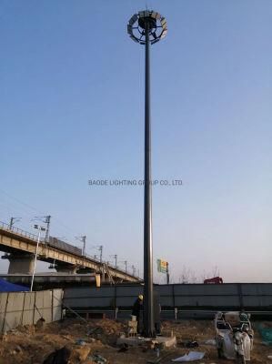Outdoor Hot-DIP Galvanized Steel 20m\25m\30m\35m High Mast Lighting Pole