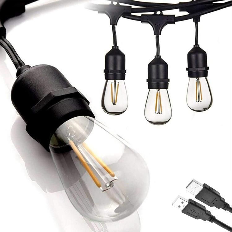 Europe LED Lighting Christmas Lights Fairy Festival Holiday Light with E27 S14 Bulb Outdoor Decoration String with VDE
