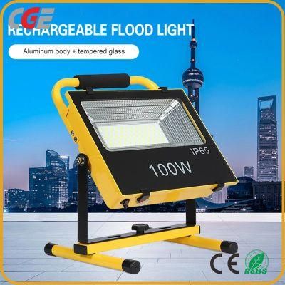 Rechargeable Portable LED Flood Light 100W LED Working Flood Light