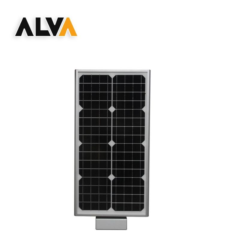 Aluminium Extruded IP65 All in One Luxury Monocrystalline Panel LED Solar Street Lighting for Outdoor with CE RoHS Certificate