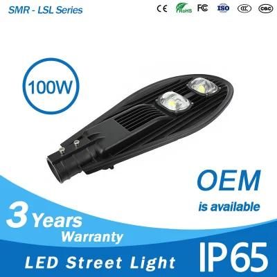 Outdoor Waterproof 150lm/W 100W LED Street Light with Pole