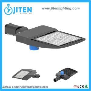 Outdoor Photocell 100W 120W 150W 200W 250W 300W Adjustable Area Parking Lot Shoebox LED Street Light with IP66 Ik09