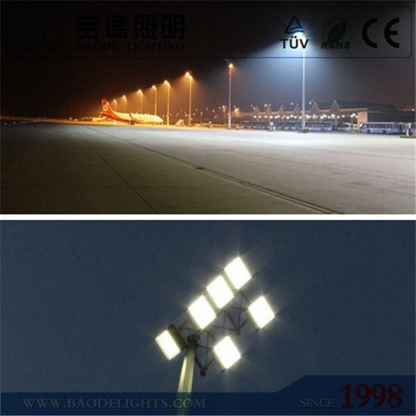 Baode Lights Outdoor 20m Drawing 600W LED Flood High Quality Multisided LED High Mast Light System