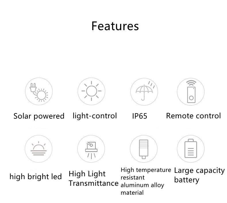 Super Brightness High Quality Outdoor LED Integrated 40W All in One LED Solar Street Light