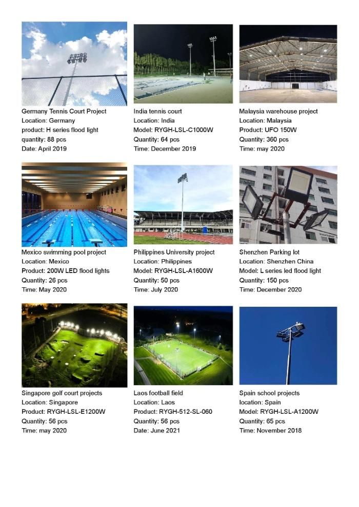 800W Best LED Gym Light Stadium Lights for Sports Field