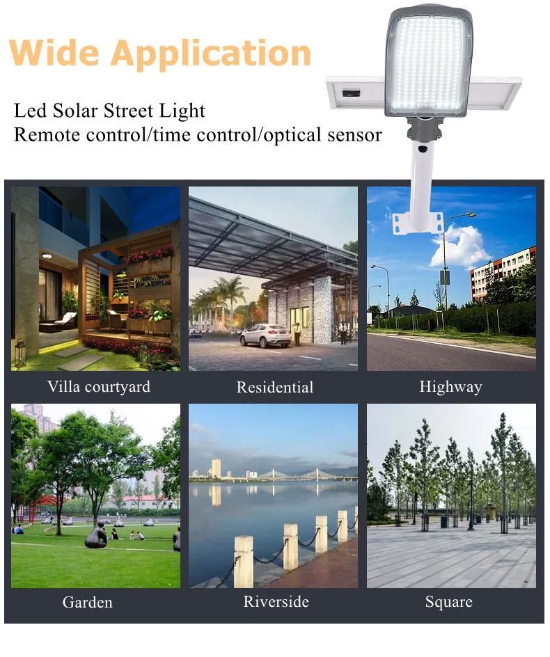 Economical Remote Control Waterproof Outdoor 50W LED Solar Street Light