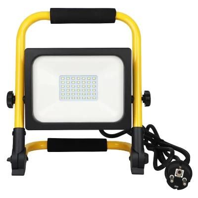 30W LED Flood Light with Cable and Plug IP65 Outdoor LED Flood Light