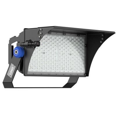 160lm/W Outdoor Stadium Sports Ground Lighting 500W LED Flood Light with Dali DMX 0-10V Dimmable Control System