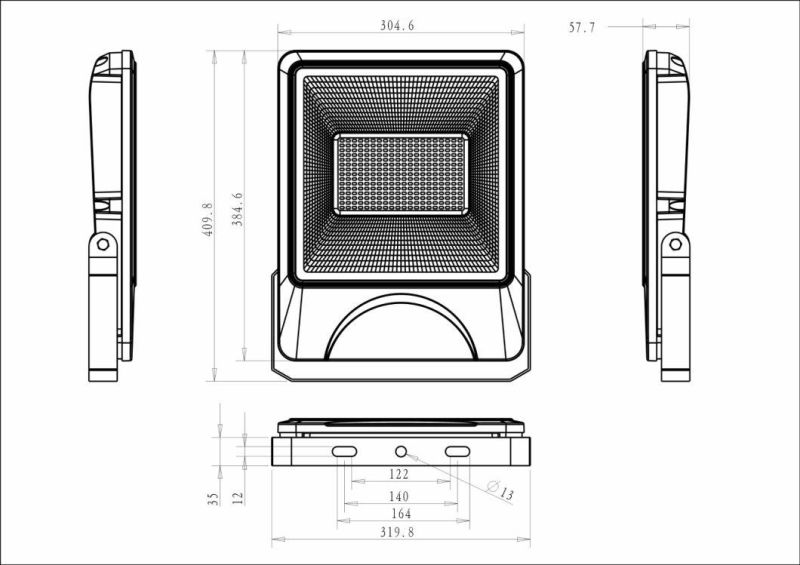 2019 Newest 5 Years Warranty LED 150W Flood Lighting with SMD Chips