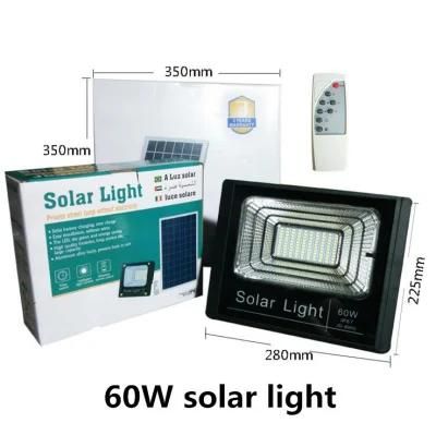 Solar Flood Light 25W 40W 60W 300W with IP67 Waterproof Light Sensor Control