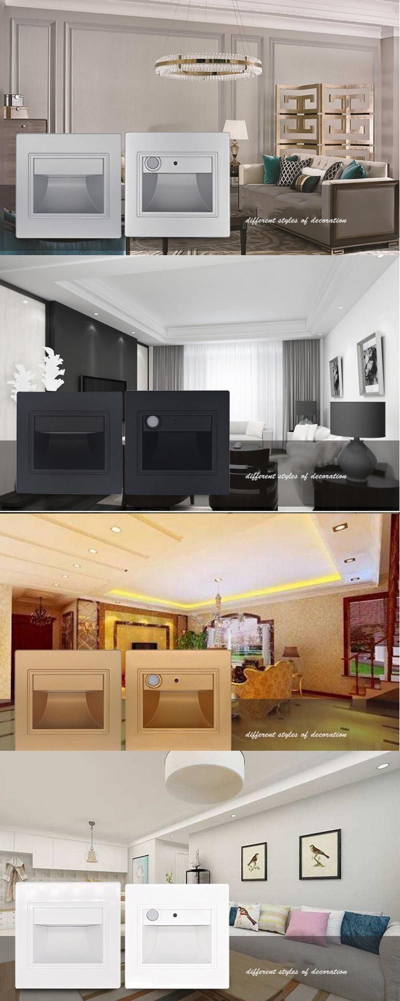 Sensor Light LED Wall Light Sensor Light LED Food Light 1.5W/2.5W LED Lighting PIR Sensor LED Step Lamp Wall Lamp Stair Light Garden Lighting Distributor