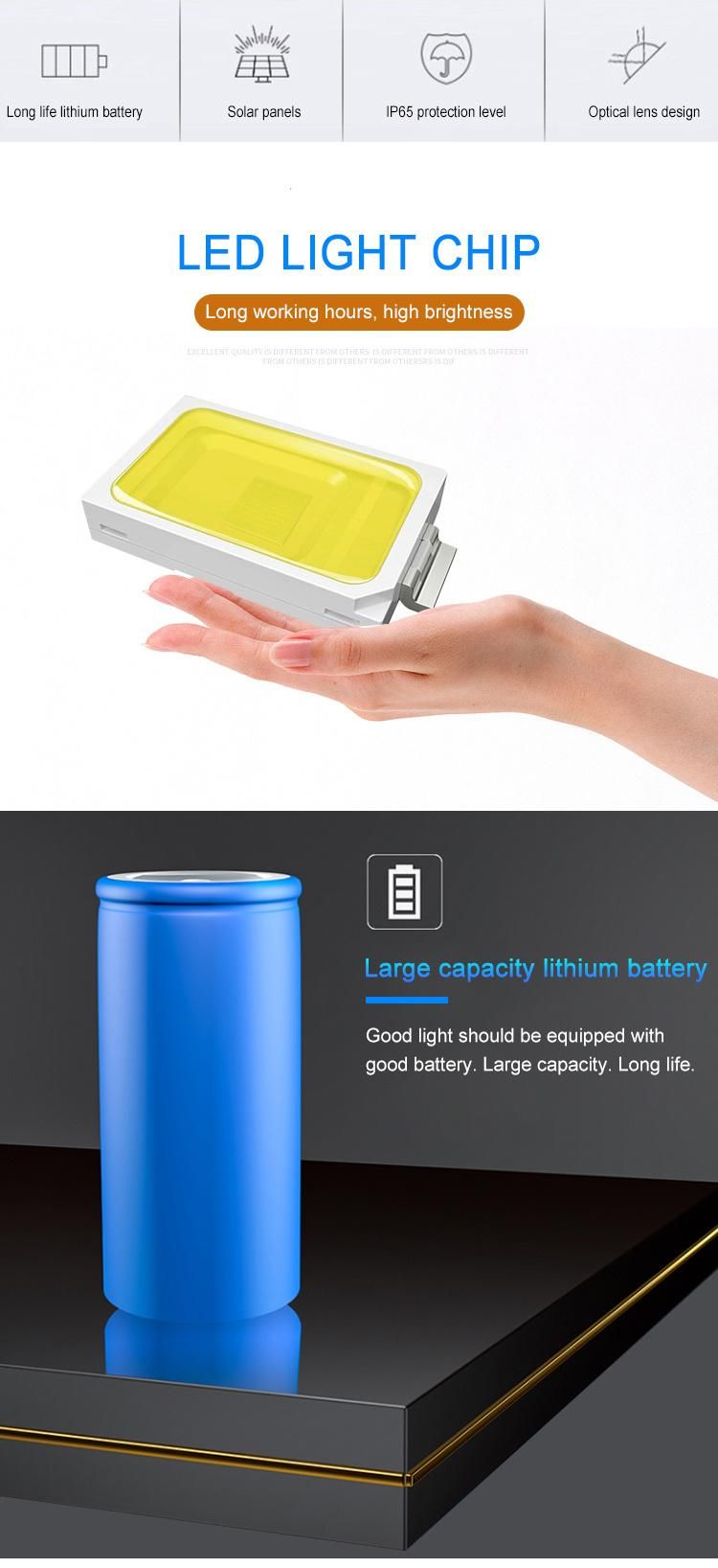 with PIR Sensor Radar Sensor 2400lm Solar LED Street Light