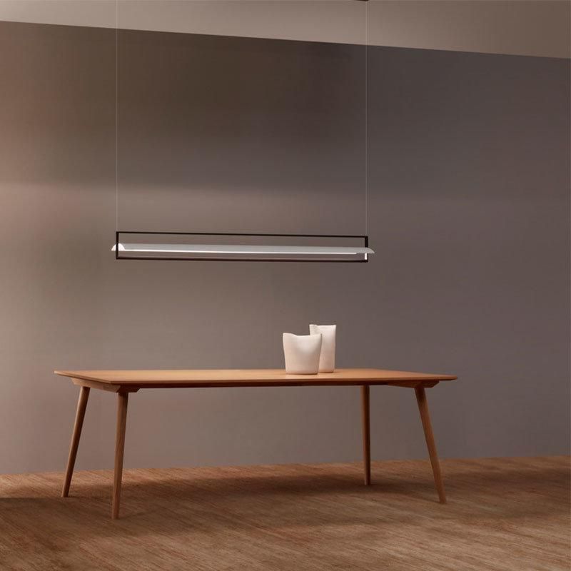 2022 Simple Liner LED Pendant Ceiling Light LED Bright Pendant Light Rectangular Ceiling Lamp for Dining Room Lights Chandeliers