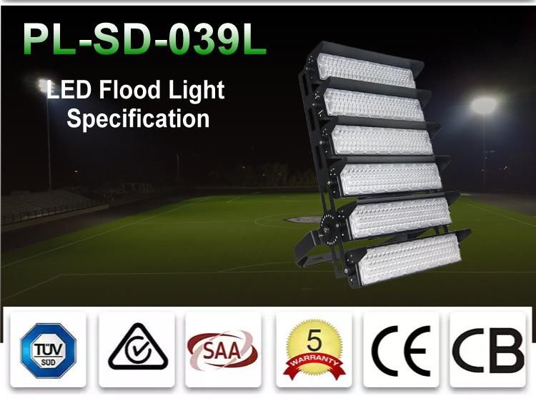 New Design with 1440W High Power IP66 LED Stadium Sport Flood Light