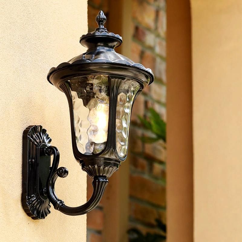 Glass Outdoor Waterproof Wall Lamp Decoration Villa Courtyard Garden Outdoor Wall Decor Lamp (WH-HR-60)