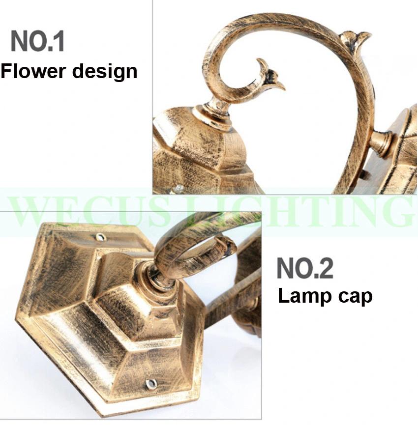 Outdoor Porch Lamp Fashion Villa Garden Light Balcony Corridor Gateway Yard Wall Sconce (WH-HR-65)