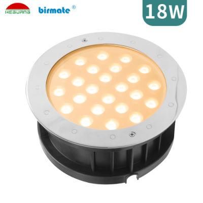 18W DC24V IP68 Structure Waterproof 316L Stainless Steel LED Ground Light LED Lighting
