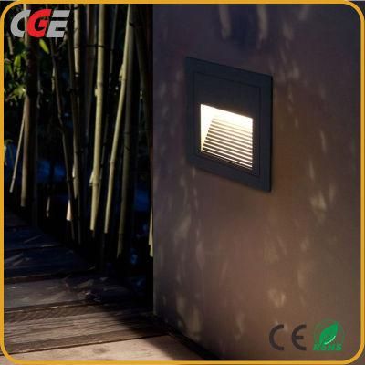 IP65 Waterproof Line Voltage 85-265V Concrete Recessed Garden Landscape Exterior Outdoor Deck Motion Sensor LED Step Stair Light