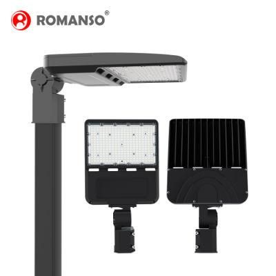 Romanso Remote Sensor LED Area Shoebox Light 100W 150W 240W 300W LED Street Light Shoebox for LED Parking Lot Lighting