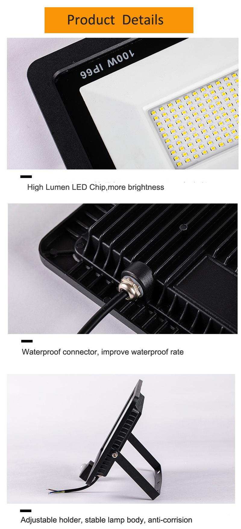 Economical Hot Sale High Lumen IP66 Outdoor 10W 20W 30W 50W 100W 150W 200W LED Flood Light