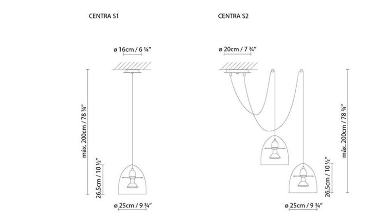 2022 Centra Modern Ceiling Lamp with Transparent Glass Lampshade, Suitable for Corridor Passage in Bedroom and Dining Room Pendant Light