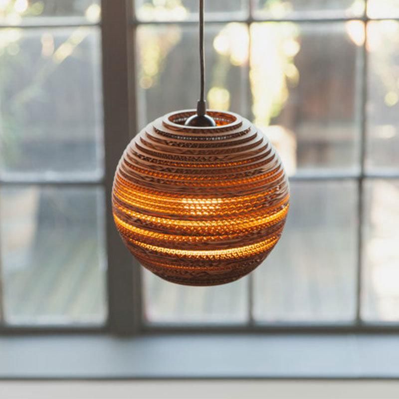2022 Traditional Fireproof Corrugated Paper Pendant Light