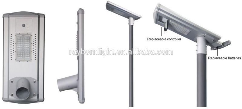 Integrated All in One Smart Sensor IP65 80W Solar LED Street Light Solar Lighting