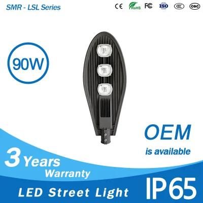 High Power Outdoor Cobra Head Lighting COB 90W LED Street Light