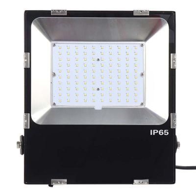 Ultra Thin 150W SMD 3030 LED Flood Light Black Aluminum Projecting Floodlight for Outdoor Lighting