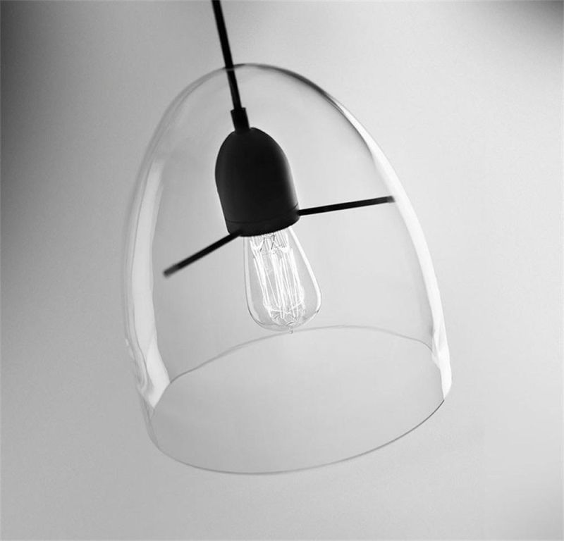 2022 Centra Modern Ceiling Lamp with Transparent Glass Lampshade, Suitable for Corridor Passage in Bedroom and Dining Room Pendant Light