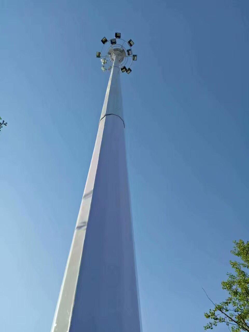 50m High Mast Lighting with 2000W High Pressure Sodium