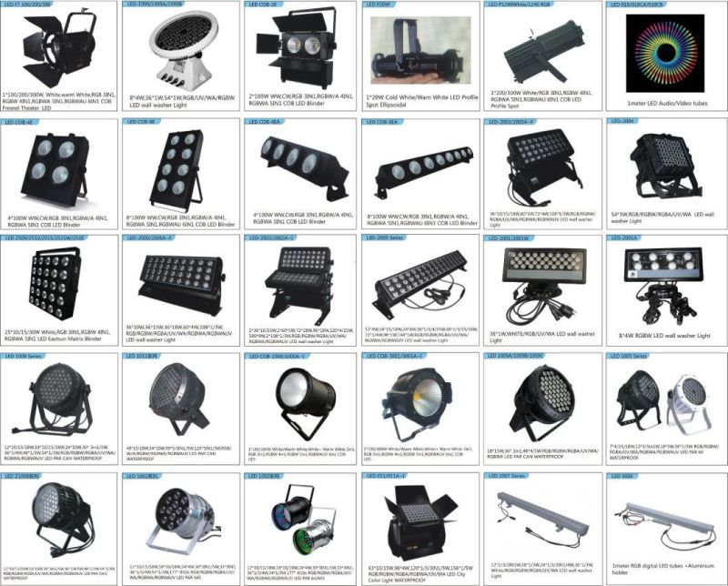 60*4W/36*10W RGBW 4in1 Multi-Color LED LED Wall Washer Light /LED Flood Light Waterproof IP 65