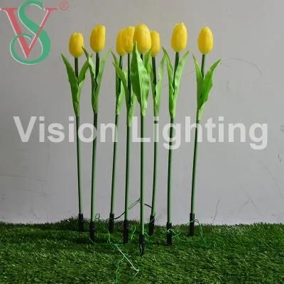 Outdoor Garden Use LED Christmas Decoration Tulip Flower Light