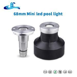 DC12V RGB 316ss Mini Recessed IP68 Underwater Waterproof Mini LED Pool Lighting with Edison LED Chip