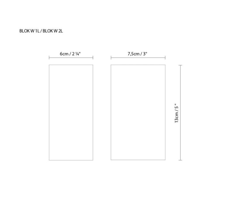 Blok W New Arrival Modern Outdoor Home Lighting Wall LED Waterproof Wall Warm Lamp