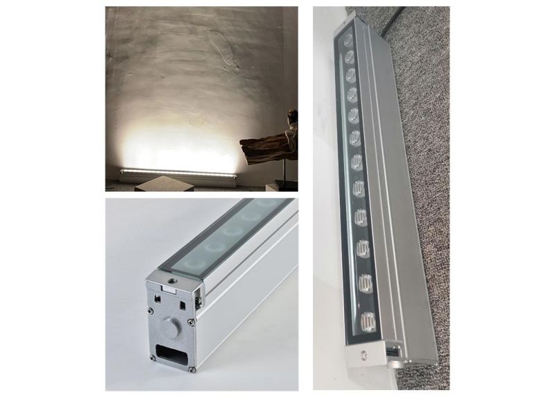 Tianshuiwan Resort in Hubei Province Outdoor Recessed Linear Wallwasher Light RGBW 12W Inground Light